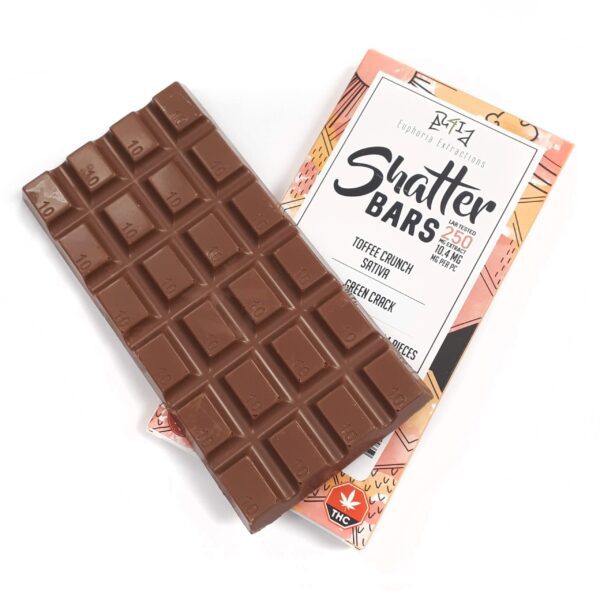 Shatter Bars Vegan Dark Chocolate Sativa - 200gm